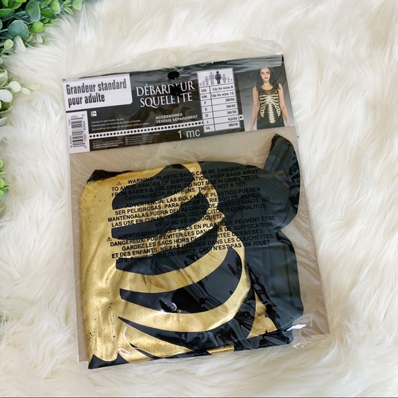 Skeleton Black and Gold Tank Top - Picture 4 of 4